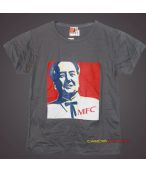 KoszulkaT-shirt PLAYGROUND KFC Kentucky Fried Chicken  - MFC Mao ( Zedong) Fried Chicken  szara