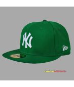 Czapka NEW ERA  Full Cap 59FIFTY  Model: MLB Basic New York Yankees Trimet  Green/White 