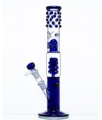 Bongo Fajka szklana wodno-lodowa z dyfuzorem Grace Glass blue 39 cm 