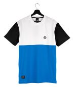 KOSZULKA T-SHIRT Elade Street Wear COLOUR BLOCK WHITE/FRESH BLUE/BLACK