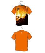 koszulka T-SHIRT El Polako ogień Pomarańczowa
