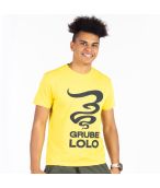 Koszulka T-SHIRT Grube Lolo BIG LETTERING  yellow