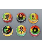 Młynek do suszu roślinnego metalowy  3-częściowy  reggae, Bob  Marley  52 mm