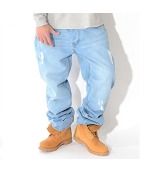 Spodnie jeans Rocawear Pants Wash Double R Haft LOOSE FIT LIGHT Blue