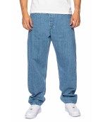 Spodnie MASS Denim Jeans Block Baggy Fit  jasnoniebieskie