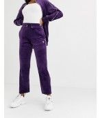 Spodnie welurowe Fila Unisex Lineker purple