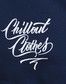Bluza z kapturem Chillout Clothes Calligraphy Granatowo miodowa