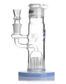 Bongo Fajka szklana wodno-lodowa z dyfuzorem ośmioramiennym, chłodzącą cewką glicerynową Phoenix 38 cm 