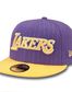 CZAPKA NEW ERA Los Angeles Lakers Pincrown Full Cap 59FIFTY NBA Violet Yellow