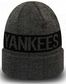 Czapka zima New Era New York Yankees Marl Cuff Knit Neyyan Black, Graphite