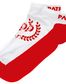 Skarpety Patriotic Classic Krótkie Laur Czerwono-białe