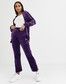 Spodnie welurowe Fila Lineker purple