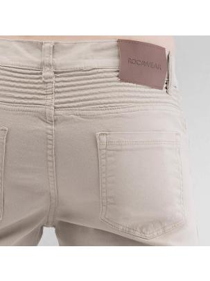 Spodnie materiałowe Rocawear Straight Fit Quilted Khaki