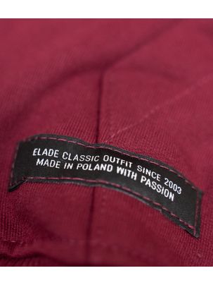 Bluza rozpinana z kapturem Elade Street Wear icon mini logo bordowa