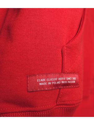 Bluza z Kapturem Elade Street Wear SQUARE Red