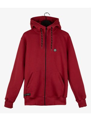 bluza z kapturem elade ZIP hoodie icon mini logo maroon 