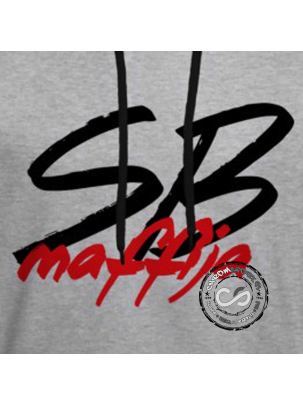 Bluza z kapturem SB Stuff Big logo szara plus smycz