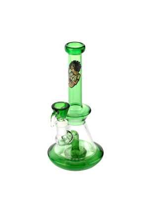 Bongo fajka szklana wodna Amsterdam Green Boy 22cm 14,5mm komora filtracyjna