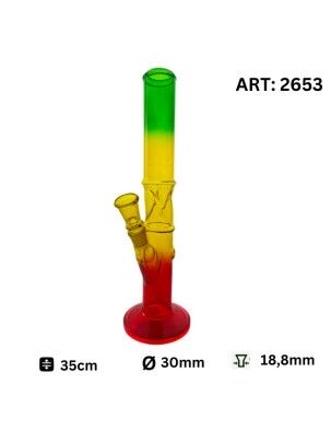 bongo fajka szklana wodno-lodowa 18,8mm 30cm kolorowa