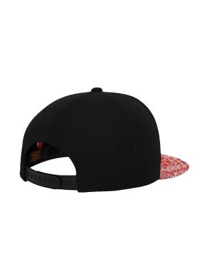 Czapka Yupoong Bandana Snapback Cap Fashion Print Premium Black Red