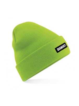 czapka zimowa diamante wear Beanie neonowy jasny zieleń