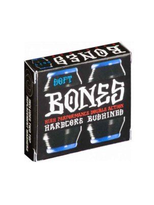 Gumki BONES Hardcore Bushings black, blue soft 81A