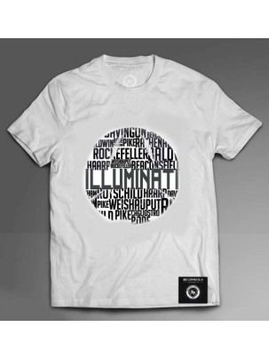Koszulka T-shirt Bez Presji Illuminati Biała