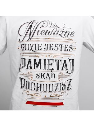 Koszulka T-SHIRT Patriotic Pamiętaj Biała