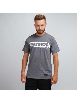 Koszulka T-SHIRT Patriotic Sticker szary melanż