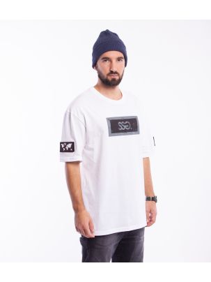 Koszulka T-shirt Smoke Story Group Baseball Industrial Frame White
