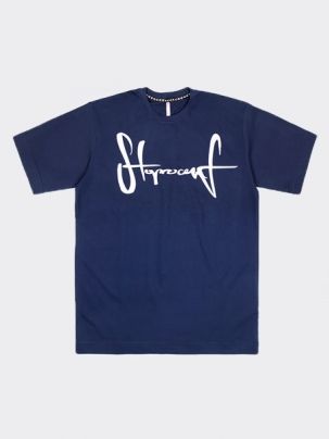 Koszulka T-shirt STOPROCENT baggy TM TAG BLUE