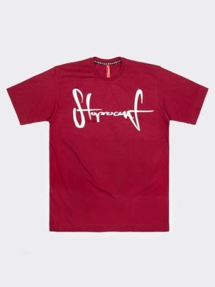 Koszulka T-shirt STOPROCENT baggy TM TAG BURGUNDY