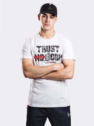 Koszulka T-shirt Stoprocent Slim Trust White