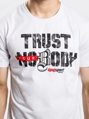 Koszulka T-shirt Stoprocent Slim Trust White