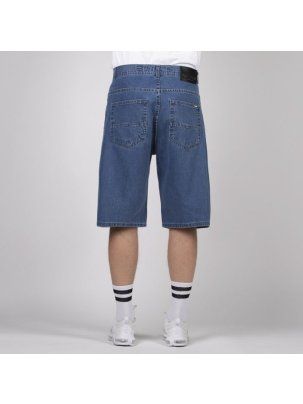 Krótkie spodnie szorty Jeans Mass Denim Slang baggy fit blue