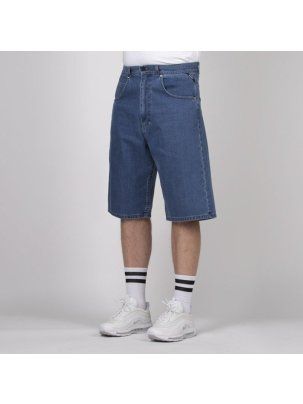 Krótkie spodnie szorty Jeans Mass Denim Slang baggy fit blue