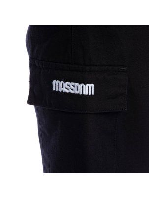 Krótkie spodnie szorty Mass Denim Cargo straight fit Black