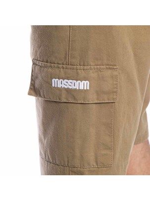 Krótkie spodnie szorty Mass Denim Cargo straight fit Light Brown