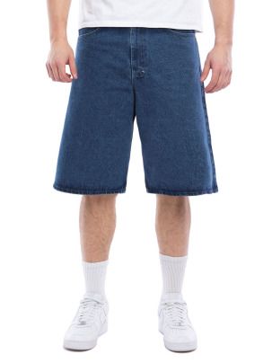 Krótkie spodnie, szorty Mass denim jeans Slang Jeans Shorts baggy fit -niebieskie