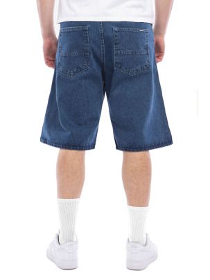 Krótkie spodnie, szorty Mass denim jeans Slang Jeans Shorts baggy fit -niebieskie
