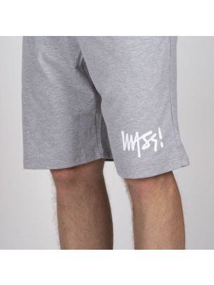 Krótkie spodnie szorty Mass Denim Signature Sweatshorts light heather grey 