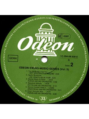 Płyta Vinylowa LP Odeon Swing Music Series Vol. 3
