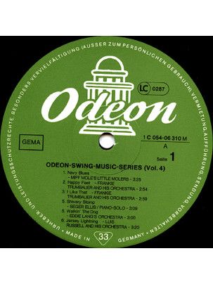 Płyta Vinylowa LP Odeon Swing Music Series Vol. 4