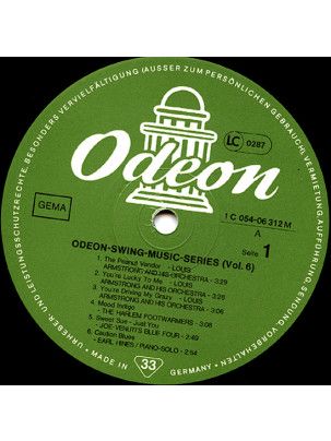 Płyta Vinylowa LP Odeon Swing Music Series Vol. 6