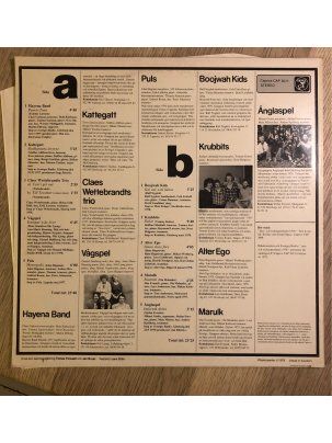 Płyta Vinylowa LP Tvärsnitt (10 młodych szwedzkich grup jazzowych i rockowych z 1978)