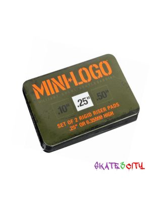 Podkładki Mini Logo Rigid Riser Pads 1/4" Black 1/4"