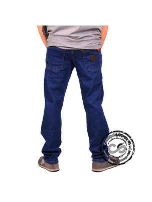 Spodnie jeans Moro Sport Leather Shield Granatowe
