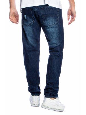 Spodnie MASS Denim Jeans Base Regular Fit ciemno niebieskie