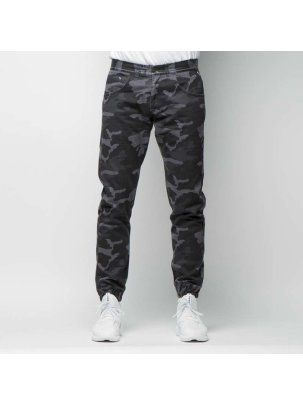 Spodnie MASS Denim jogger pants Base Joggers Sneaker Fit black camo