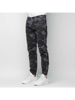 Spodnie MASS Denim jogger pants Base Joggers Sneaker Fit black camo , 